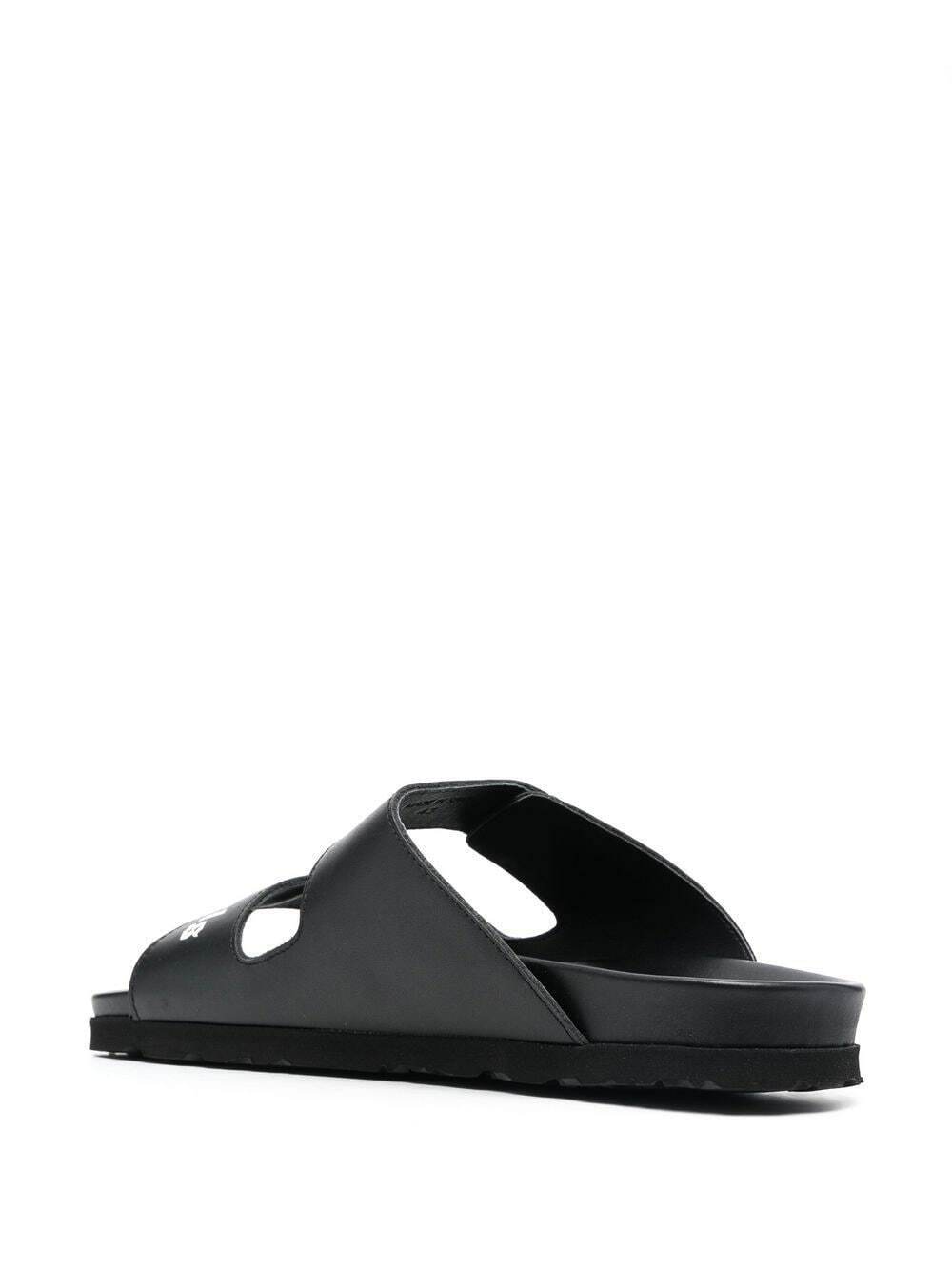 PALM ANGELS - Logo Leather Sandals Palm Angels