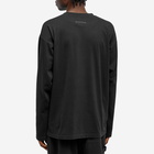 MM6 Maison Margiela Men's Long Sleeve Triple Logo T-Shirt in Black