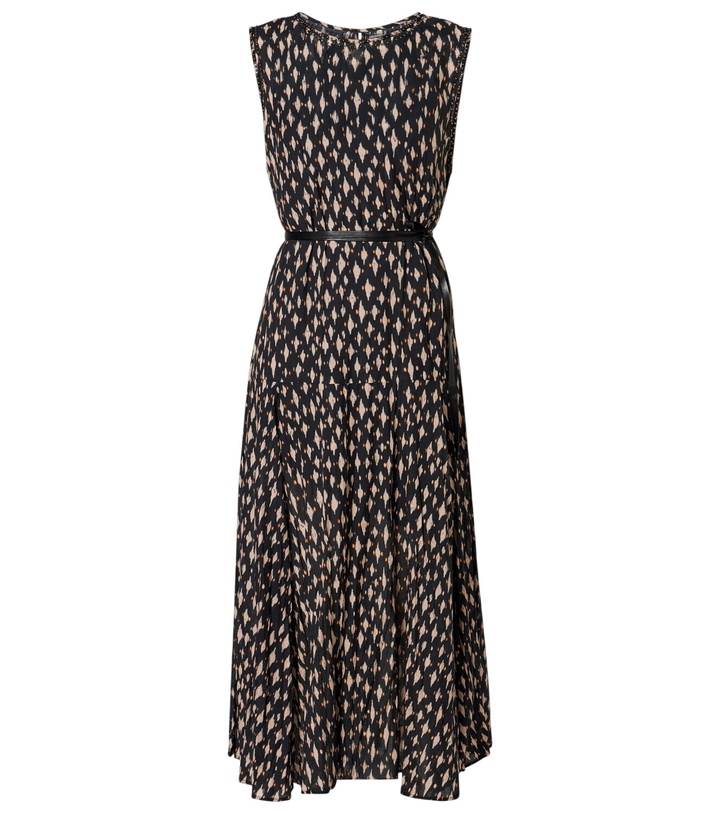 Photo: Velvet Kaitlyn beaded cotton-blend midi dress