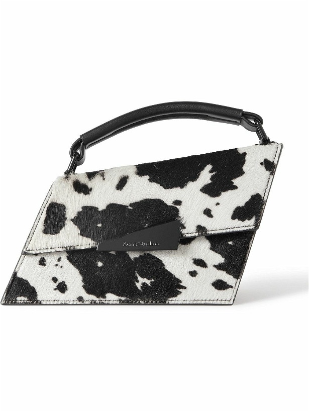 Photo: Acne Studios - Distortion Cow-Print Calf Hair and Leather Messenger Bag
