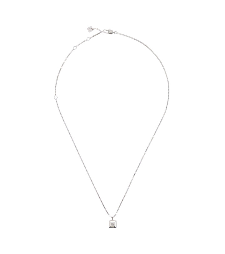 Photo: Fendi FF sterling silver pendant necklace