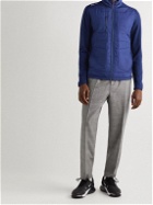 RLX Ralph Lauren - Logo-Print Panelled Quilted Ripstop and Stretch-Jersey Golf Jacket - Blue