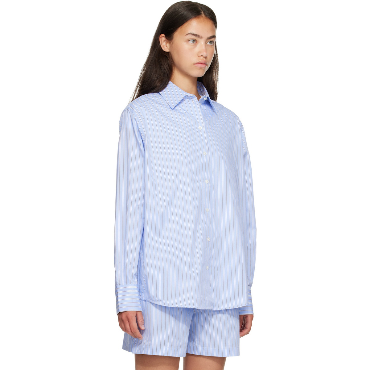 ANINE BING Blue Essie Shirt