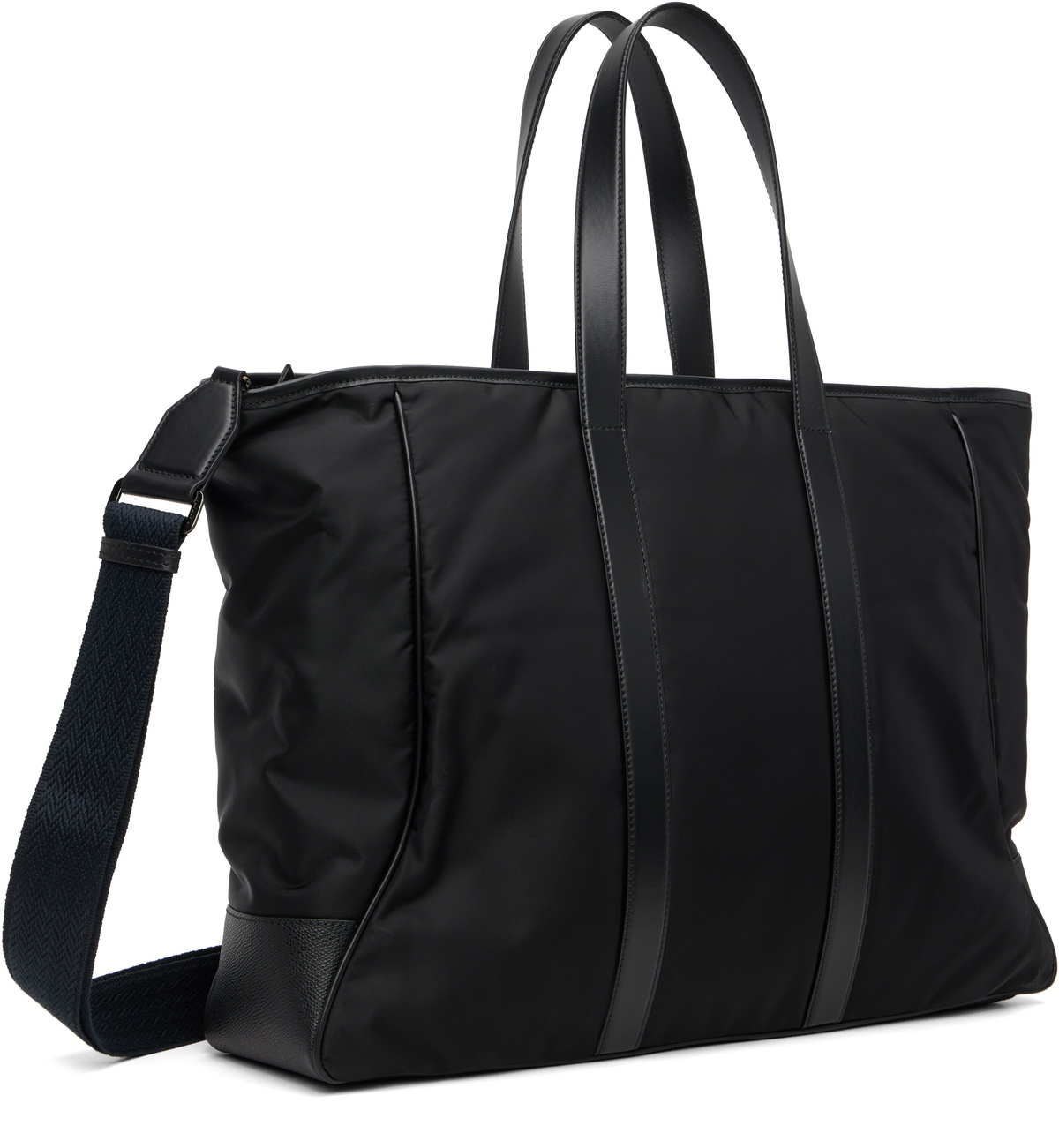 Lanvin Black Curb Nylon Tote