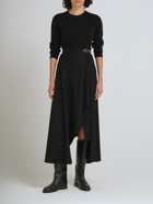 LORO PIANA - Alin Cashmere Flannel Midi Skirt