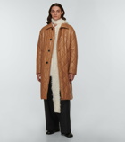 Dries Van Noten - Quilted faux leather coat
