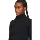 Tibi Black Cropped Tech Two-Way Sweater