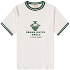 Drole de Monsieur Men's Drôle de Monsieur x Gergei Erdei Hotel Drole T-Shirt in Off White/Green