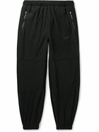 Nike - Club Straight-Leg Logo-Embroidered Nylon-Trimmed Fleece Sweatpants - Black