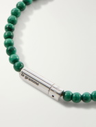 le gramme - 11g Malachite Beads Bracelet - Green