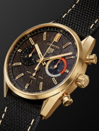 Bamford Watch Department - TAG Heuer Carrera Limited Edition Automatic 42mm 18-Karat Gold and Canvas Watch