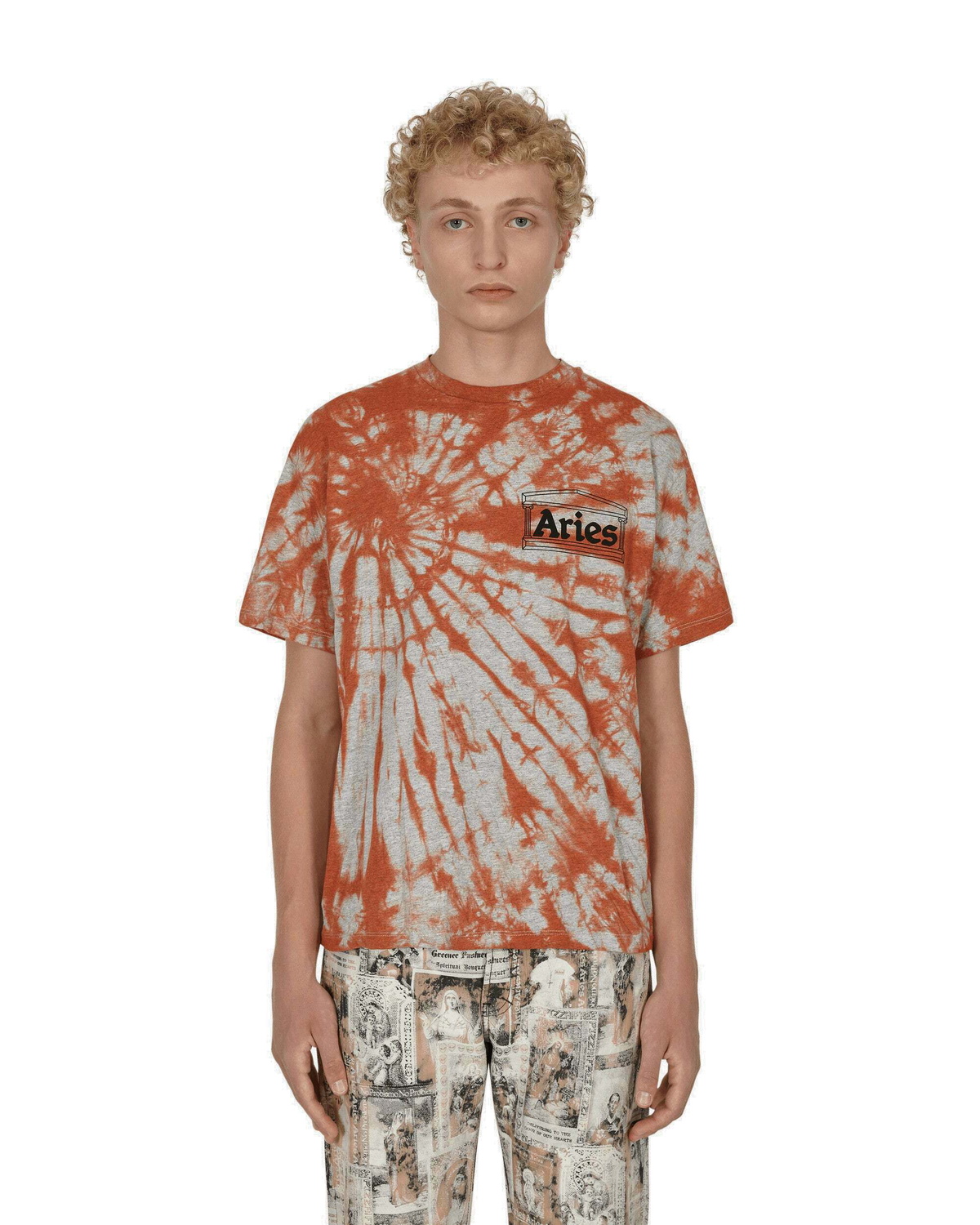 Aries Long Sleeve Ripple Tie Dye Tee ARIES