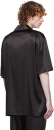 Versace Underwear Black Silk Shirt