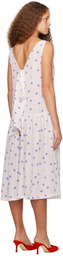 Caro Editions White Sonya Midi Dress
