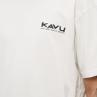 KAVU Men's Klear Above Etch Art T-Shirt in Off White