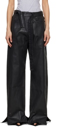 Ottolinger Black Glazed Baggy Jeans