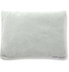 Ralph Lauren Purple Label - Jet Logo-Embroidered Leather-Trimmed Fleece Eye Mask and Blanket Set - Men - Gray