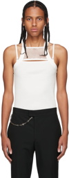 Dion Lee Off-White Mesh Holster Tank Top