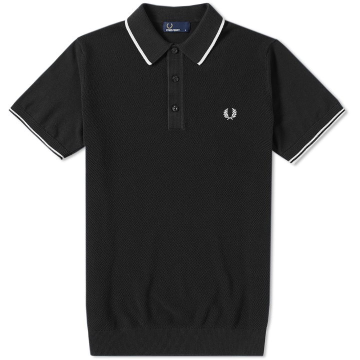 Photo: Fred Perry Tipped Knitted Polo
