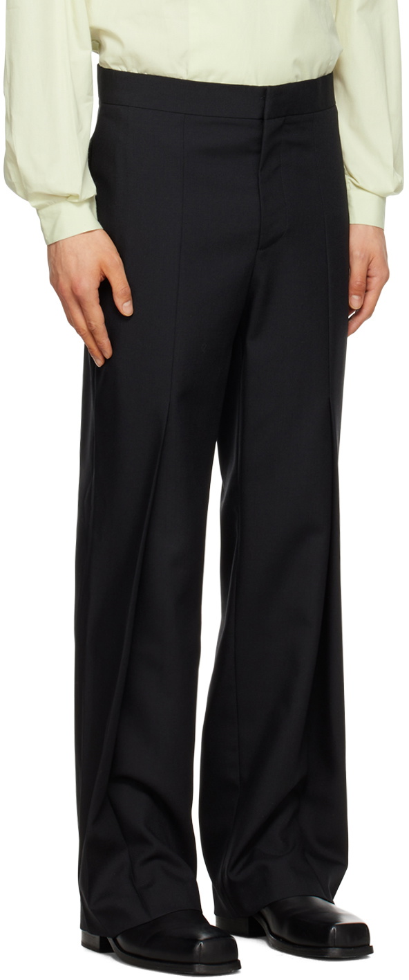 Steven Passaro Black Zip-Fly Trousers