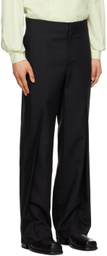Steven Passaro Black Zip-Fly Trousers
