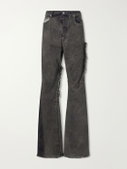 Rick Owens - Bolan Frayed Baggy Bootcut Jeans - Gray