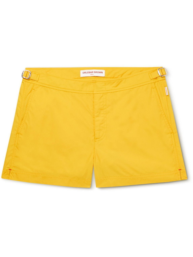 Photo: Orlebar Brown - Springer II Slim-Fit Short-Length Swim Shorts - Yellow