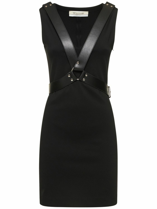 Photo: 1017 ALYX 9SM Bondage Harness Viscose Mini Dress