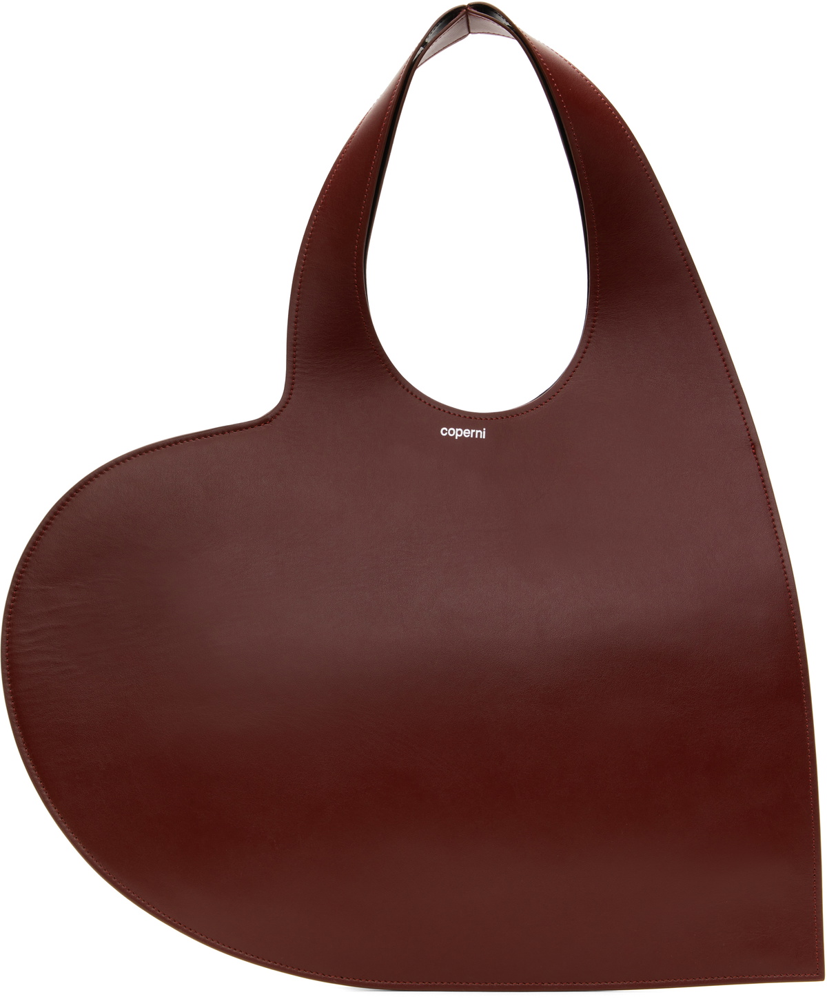 Coperni Burgundy Heart Tote Coperni