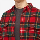 Polo Ralph Lauren Men's Tartan Fleece Overshirt in Red Stewart Plaid