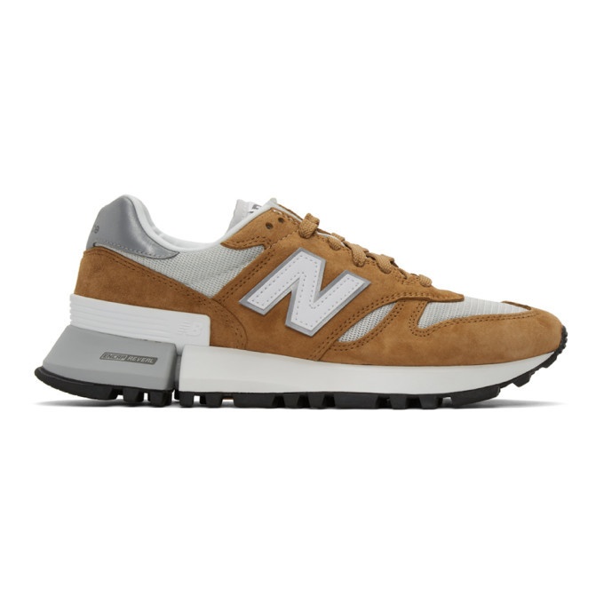 Photo: New Balance Tan and Grey 1300 Sneakers