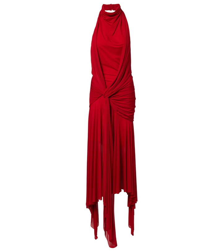 Photo: McQueen Draped halterneck maxi dress