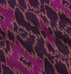 Remi Relief - Jacquard-Knit Sweatshirt - Purple