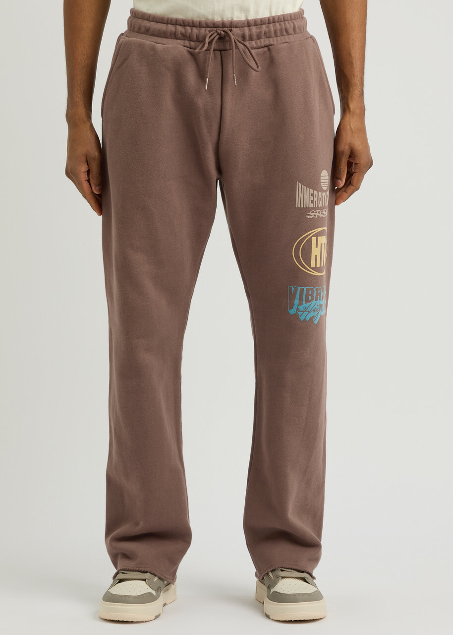 Honor The Gift Studio Printed Cotton Sweatpants Brown