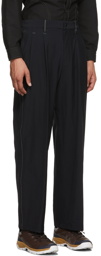 and Wander Black Plain Wide Trousers