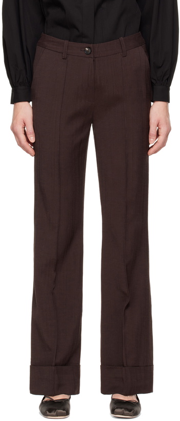 Photo: CO Brown Cuffed Trousers