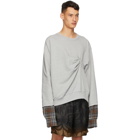 Dries Van Noten Grey Layered Sweatshirt