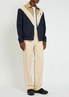 Valentino Garavani Wool Gabardine Trousers Cream