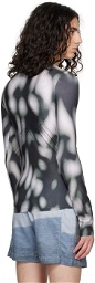 Serapis SSENSE Exclusive Black & White Shadows Long Sleeve T-Shirt