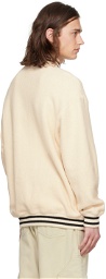 Rhude Off-White Half-Zip Sweater