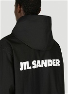Jil Sander - Logo Parka Coat in Black