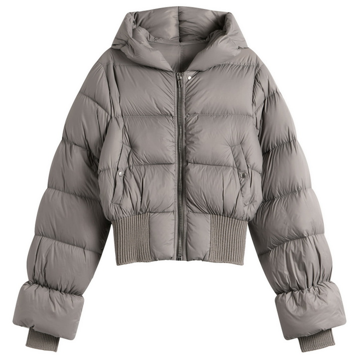 Photo: Rick Owens Women's Cinched Padded Jacket in Steel