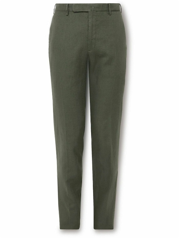 Photo: Incotex - Venezia 1951 Slim-Fit Linen Trousers - Green