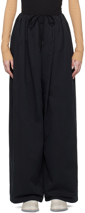 Photo: MM6 Maison Margiela Black Gathered Trousers