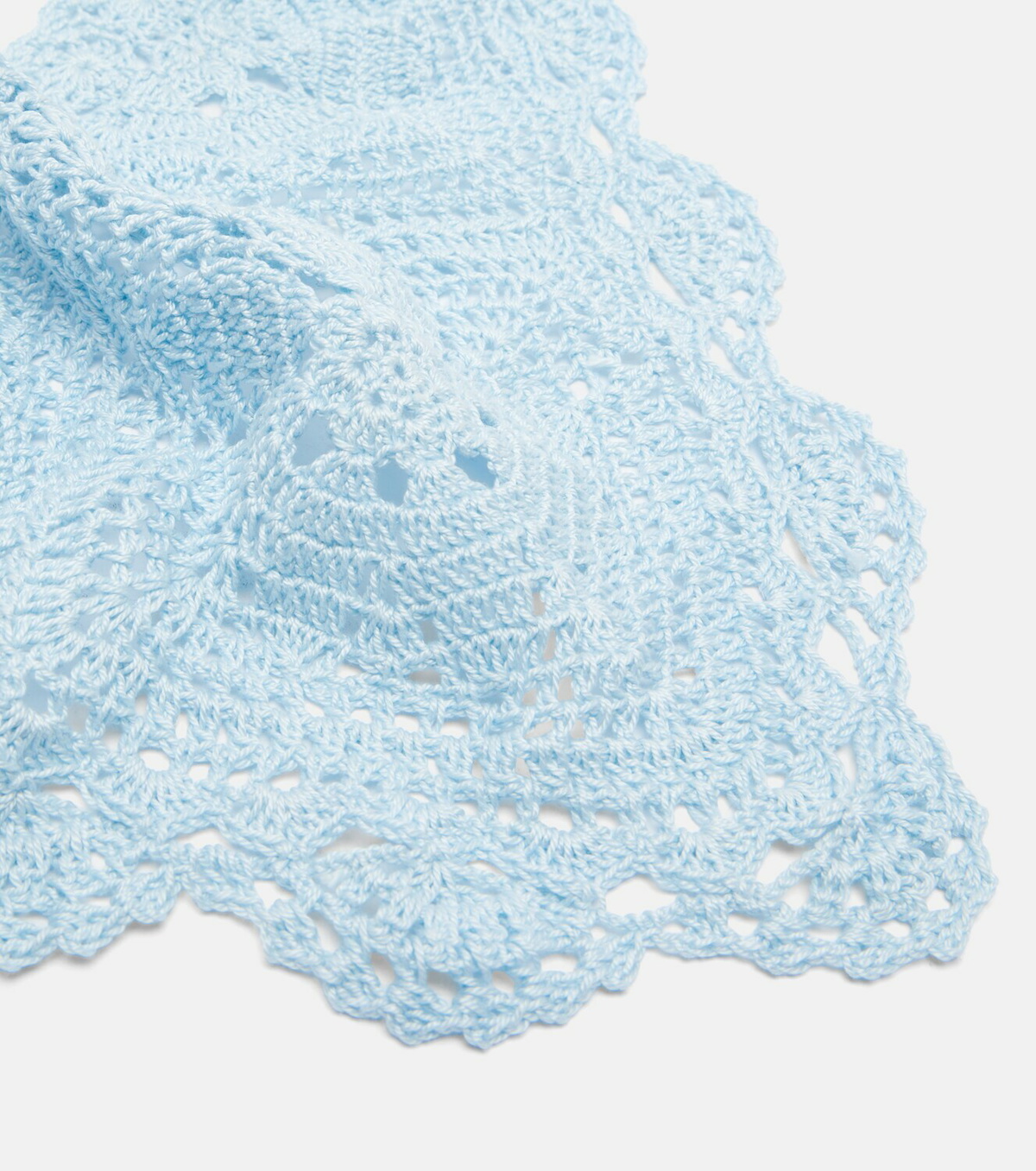 Anna Kosturova Crochet cotton head scarf