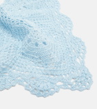 Anna Kosturova Crochet cotton head scarf