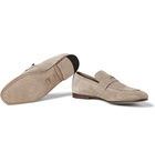 Dunhill - Chiltern Suede Penny Loafers - Gray