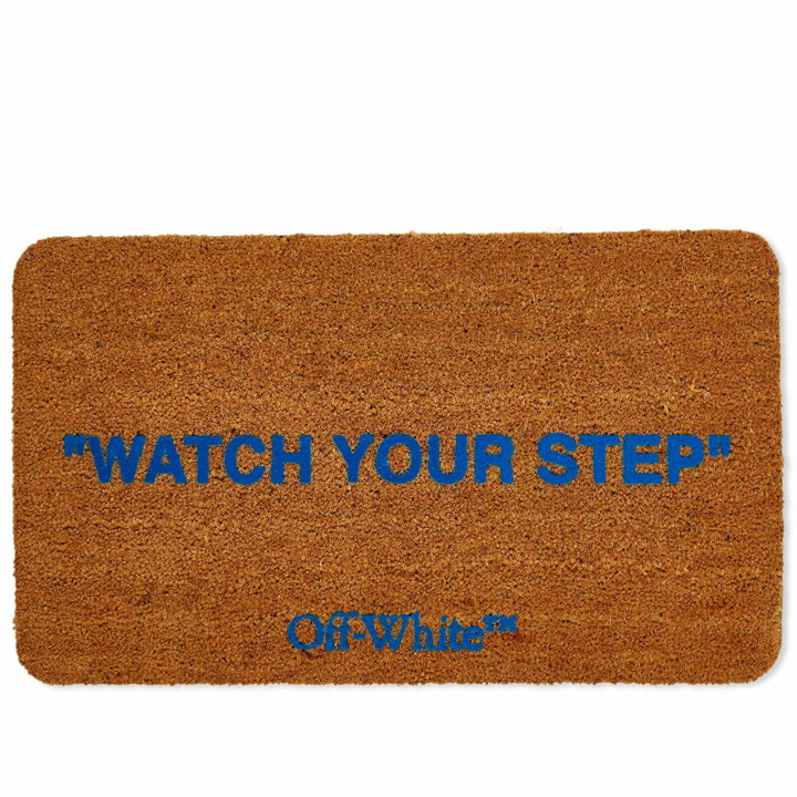 Photo: Off-White Quotes Doormat in Brown