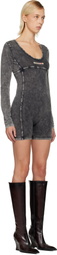 Diesel Gray Karim-Dnm Jumpsuit