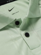Nike Golf - Vapor Logo-Appliquéd Checked Dri-FIT Golf Polo Shirt - Green
